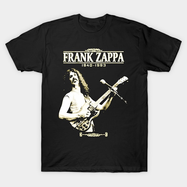 frank zappa 4 T-Shirt by Vidi MusiCartoon